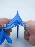 藍色(sè)無粉丁腈手(shǒu)套(tào)