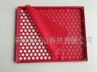 網狀(zhuàng)紅色脫泡用ABS防靜電托(tuō)盤手機(jī)模組(zǔ)週轉盤